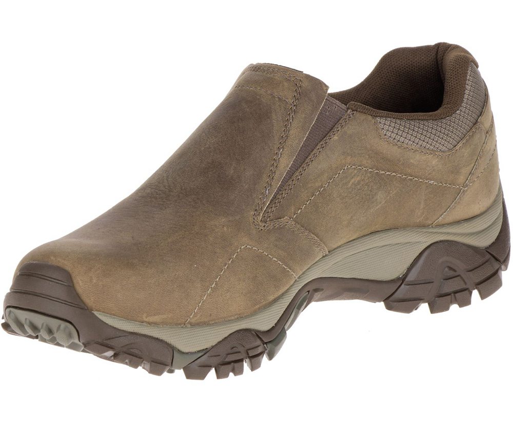 Merrell Barefoot Sko Herre - Moab Adventure Moc Wide Width - Olivengrøn - LBO908617